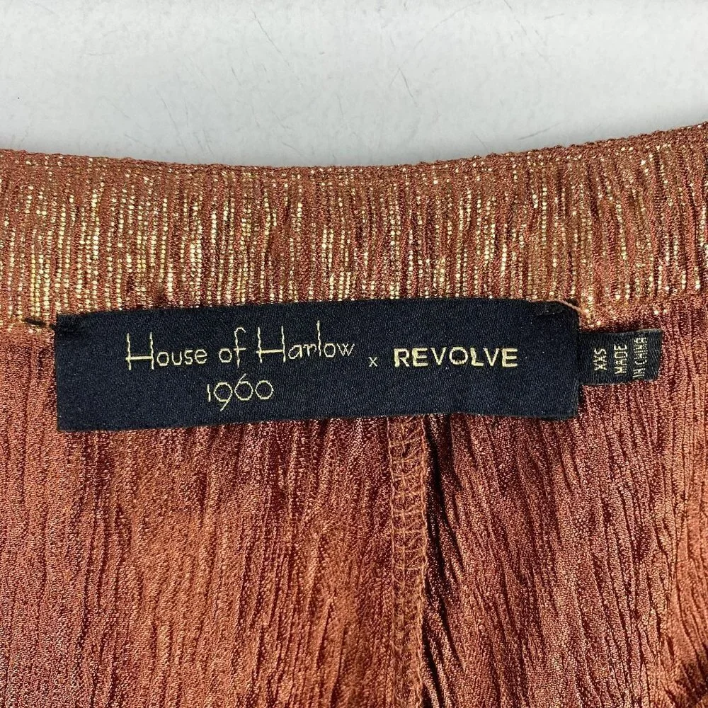 House of Harlow 1960 x REVOLVE Odel Pant Bronze XXS